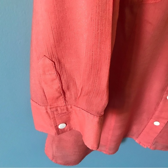🍁🍁 SALE!! Additions by Chicos salmon button down shirt - Picture 3 of 5